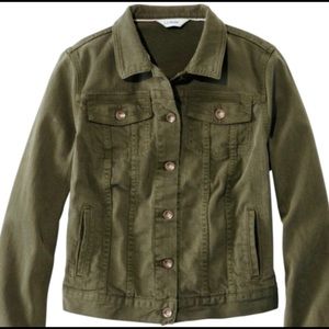 L.L. Bean Olive Denim Jacket